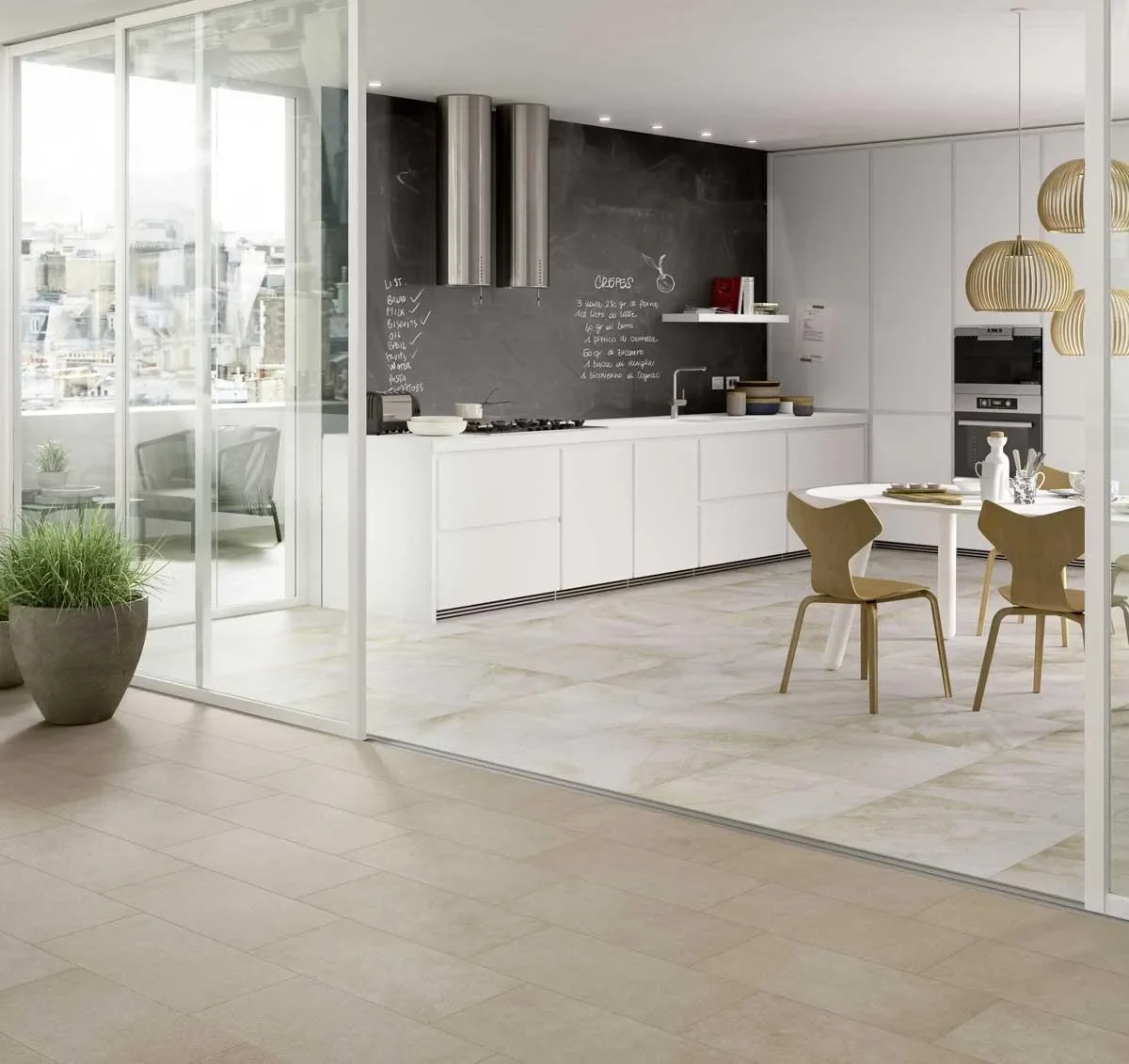 Faianta Bej Rectificata Structurata Marazzi Quarzite Beige 30x60 cm MLGW