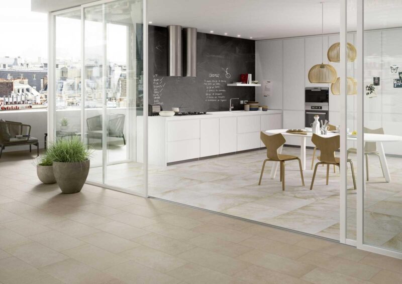Faianta Bej Rectificata Structurata Marazzi Quarzite Beige 30x60 cm MLGW - imagine 2