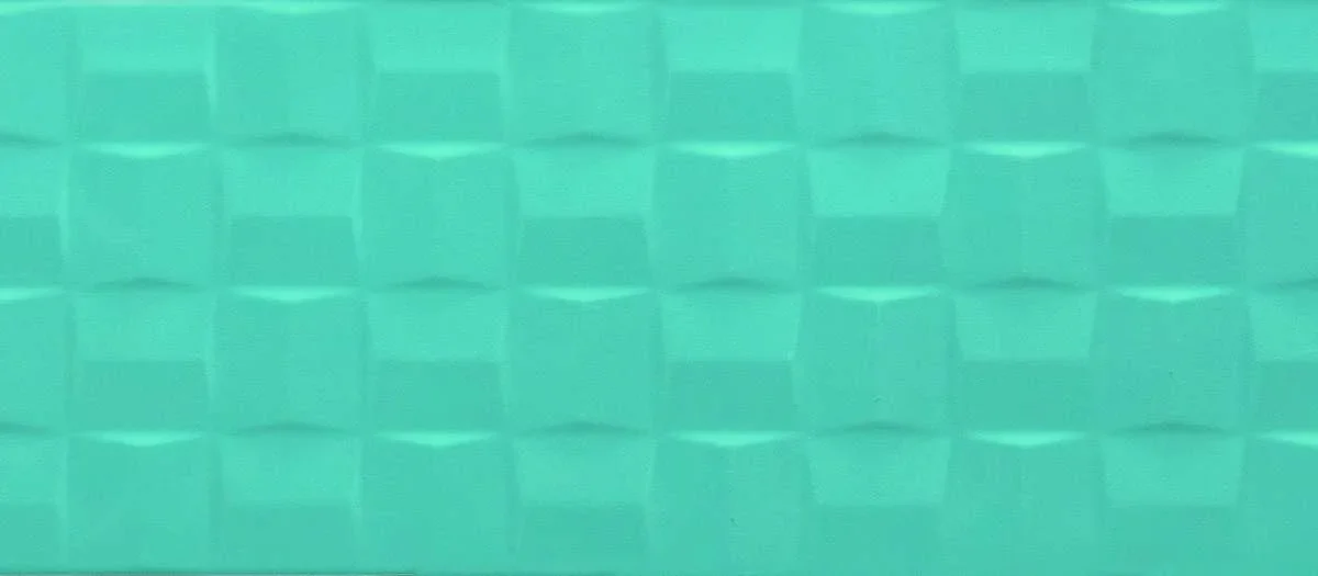 Faianta Albastra Structurata Marazzi Pottery Turquoise Cube 3D 25x76 cm MMVH