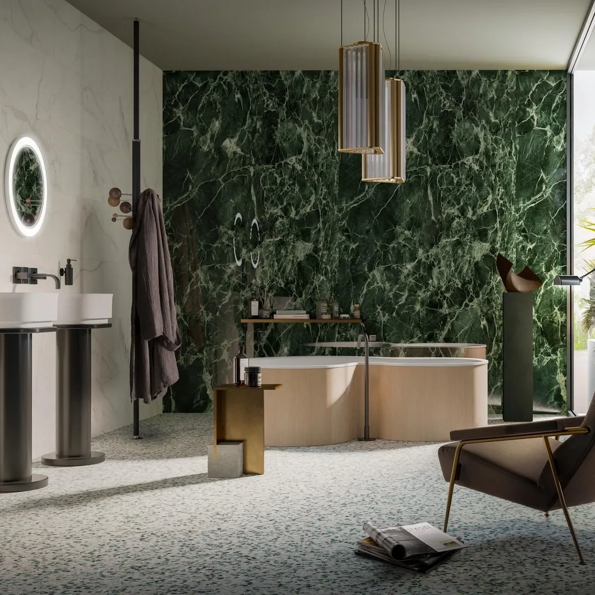 Faianta Alba Rectificata Satinata Marazzi Allmarble Statuario 40X120 cm M6GS