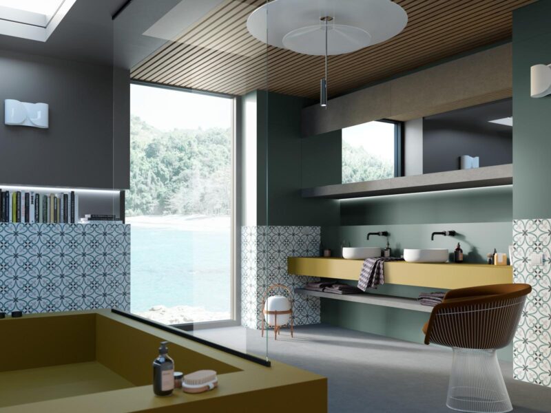 Faianta antracit rectificata mata Marazzi Eclettica Anthracite 40x120 cm