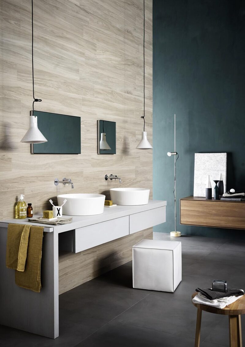 Gresie Maro Rectificata Mata Marazzi Treverkchic Noce Tinto 15x120 cm MH32 - imagine 2