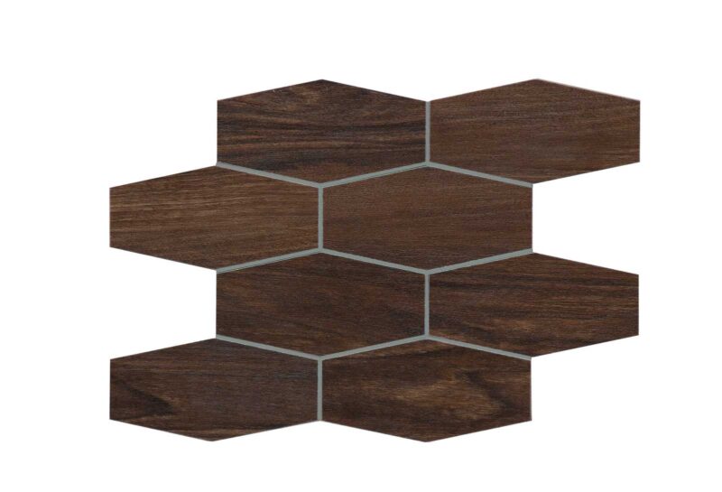 Placa decorativa Marazzi Treverkchic Noce Americano Mosaico 25x30 cm MH5R