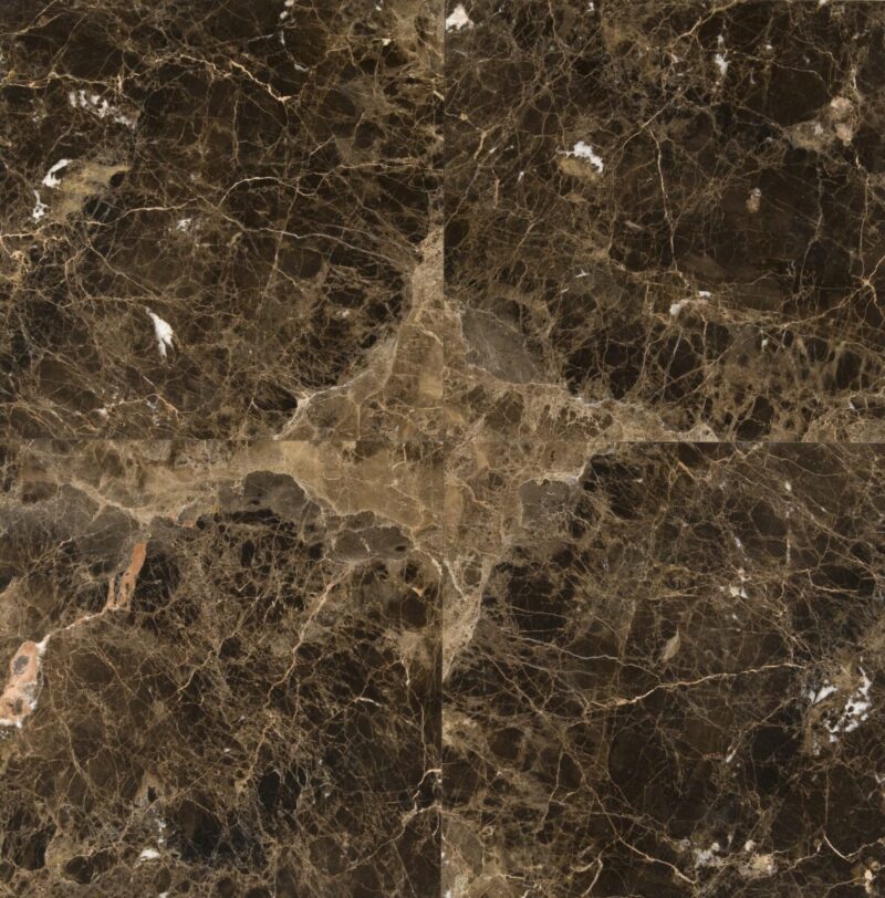 Marmura Maron Emperador Placaj 60x60 2 Lustruit - imagine 2