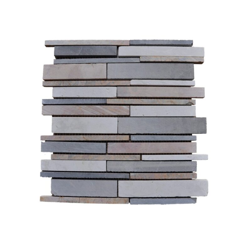 Marmura Mattoni Stn 857 Mix Negru Gri Cream Mozaic 30.5x30.5 1 Mat