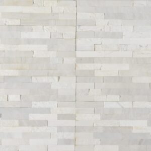 Marmura Petra Milk White Mozaic Placaj 60x15 1.2 Scapitat Lustruit