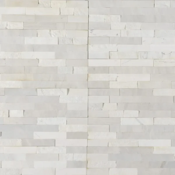 Marmura Petra Milk White Mozaic Placaj 60x15 1.2 Scapitat Lustruit