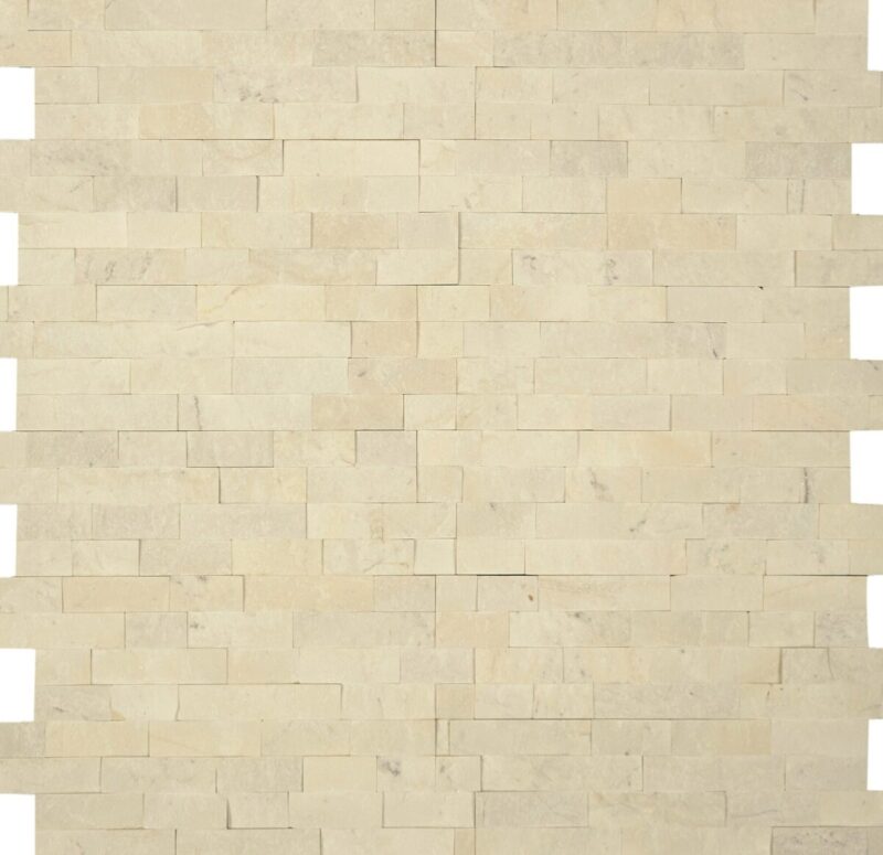Marmura Petra Milk White Mozaic Shape Z Placaj 55x15 1.5 Scapitat - imagine 2