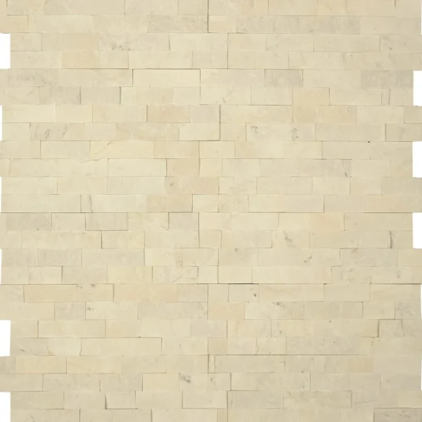 Marmura Petra Milk White Mozaic Shape Z Placaj 55x15 1.5 Scapitat