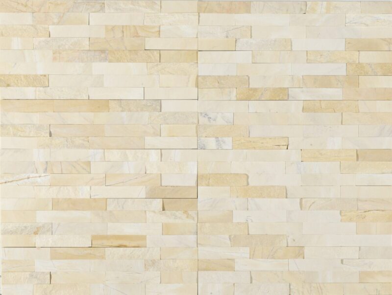 Marmura Petra Yellow Mozaic Placaj 60x15 1.2 Scapitat Lustruit - imagine 2