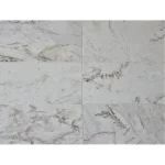 Placaj marmura Volakas Electron, alb cu insertii gri, 60x30x2 cm