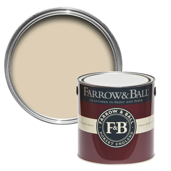 Vopsea crem mata 7 la suta luciu pentru interior Farrow and Ball Mostra Matchstick No. 2013 100 ml