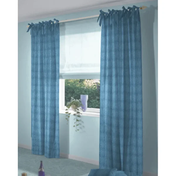 Material draperie Room Style Bastia 604 blue 100% PES latime 150 cm