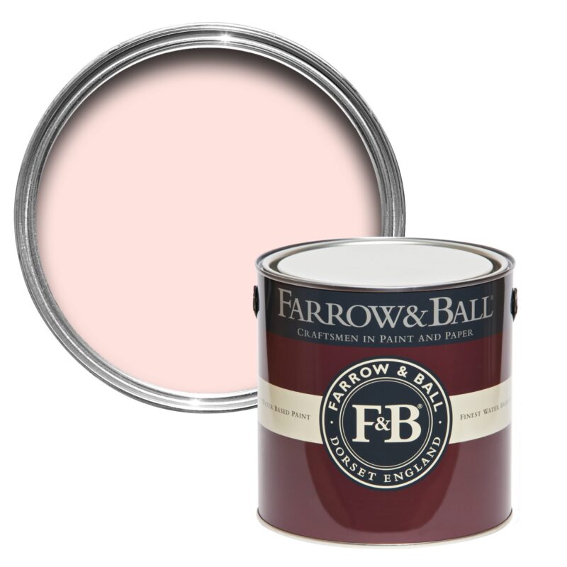 Vopsea roz satinata 20 la suta luciu pentru exterior Farrow and Ball Exterior Eggshell Middleton Pink No. 245 2.5 Litri - imagine 2