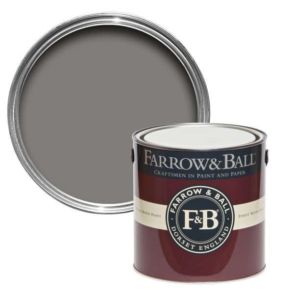 Vopsea gri mata 7 la suta luciu pentru interior Farrow and Ball Mostra Mole's Breath No. 276 100 ml