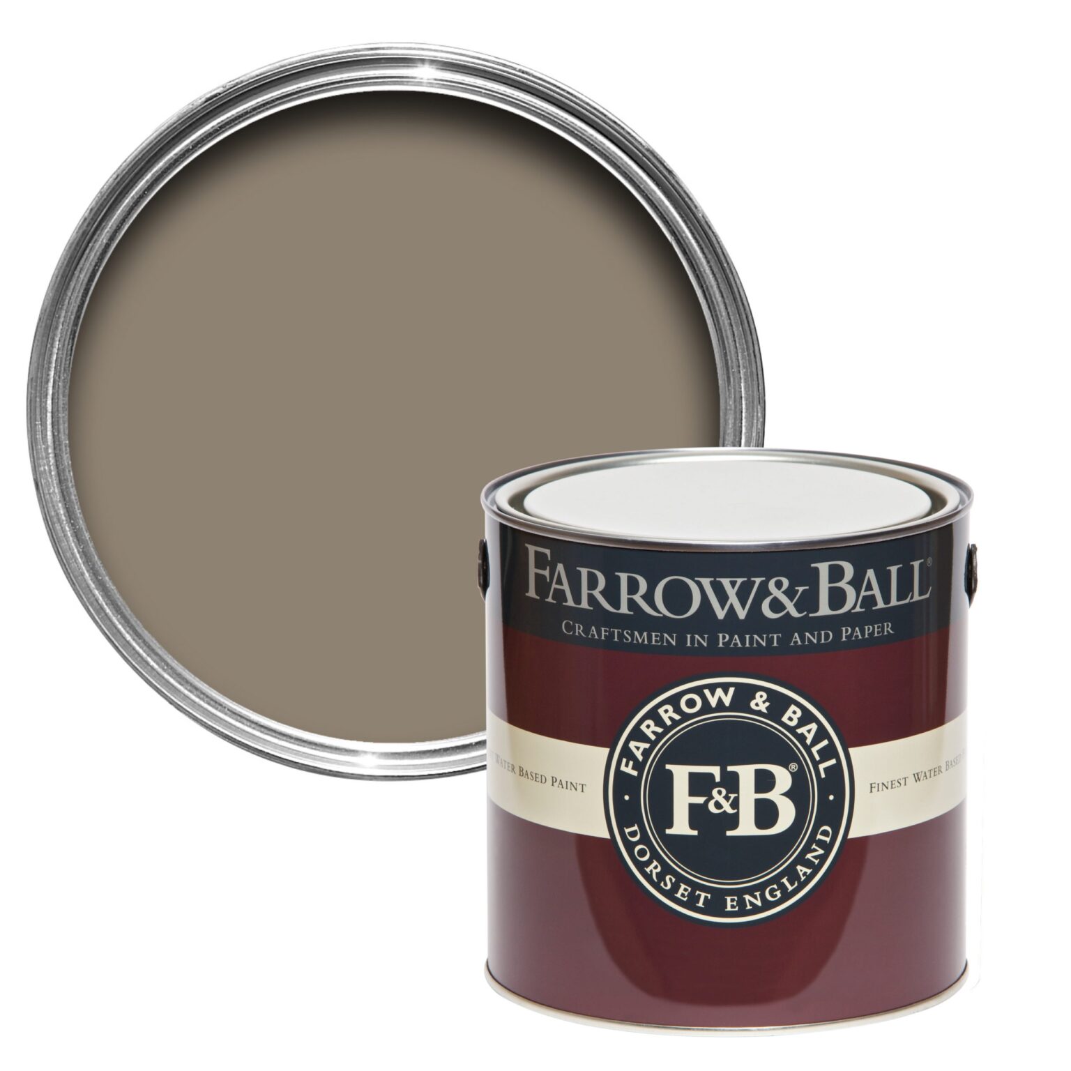 Vopsea maro mata 7 la suta luciu pentru interior Farrow and Ball Mostra Mouse's Back No. 40 100 ml