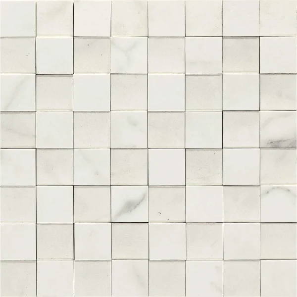Mozaic Alb Lucios Marazzi Allmarble Altissimo Nat Lux 3D 30X30 cm MMPW