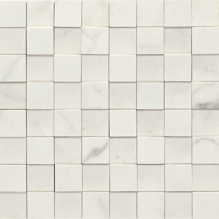 Mozaic Alb Lucios Marazzi Allmarble Altissimo Nat Lux 3D 30X30 cm MMPW