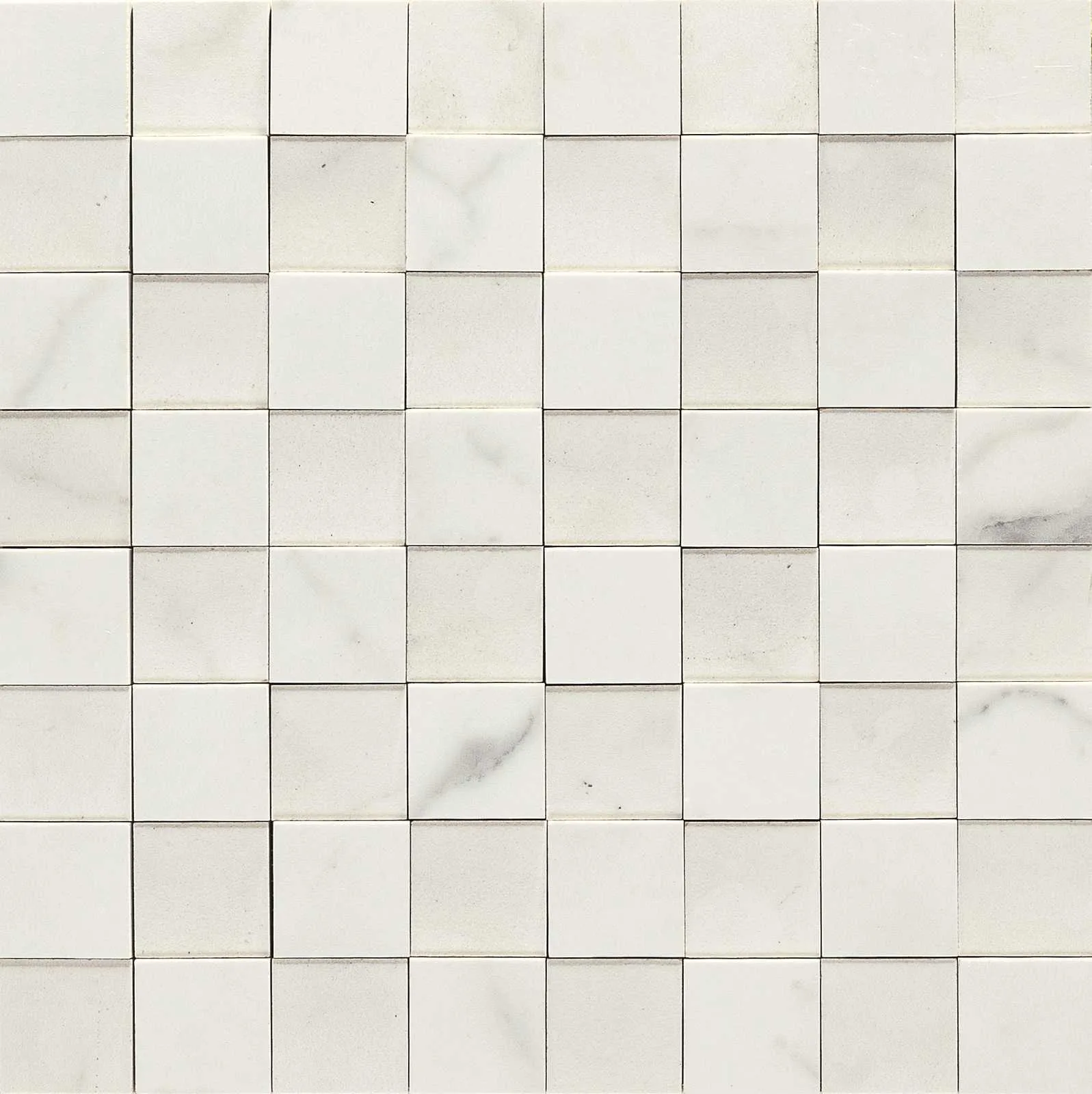 Mozaic Alb Lucios Marazzi Allmarble Altissimo Nat Lux 3D 30X30 cm MMPW