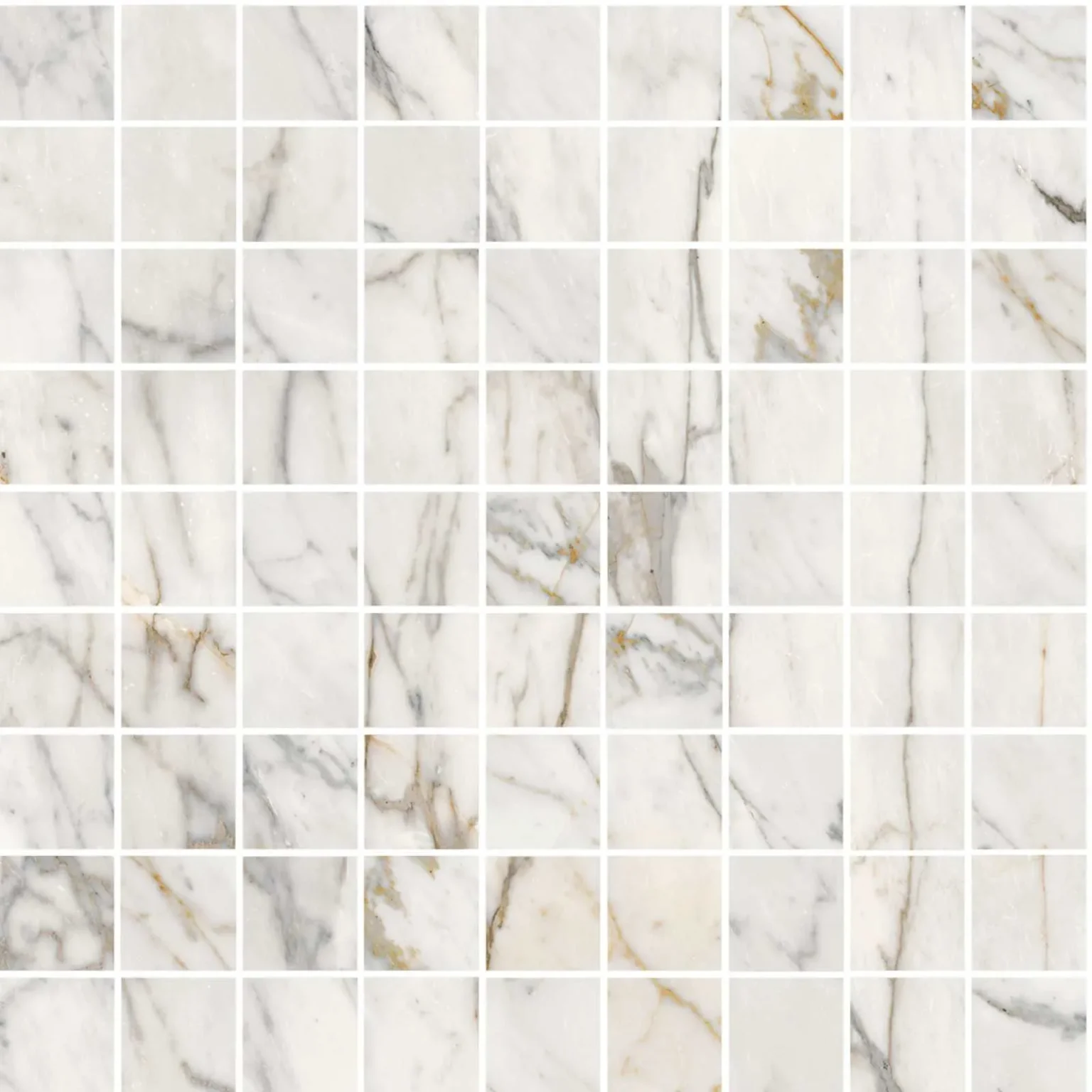 Mozaic Alb Lucios Marazzi Allmarble Golden White Lux 30X30 cm M4H0