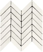 Mozaic Alb Mat Marazzi Alchimia White Spina 30X37 cm M3SC