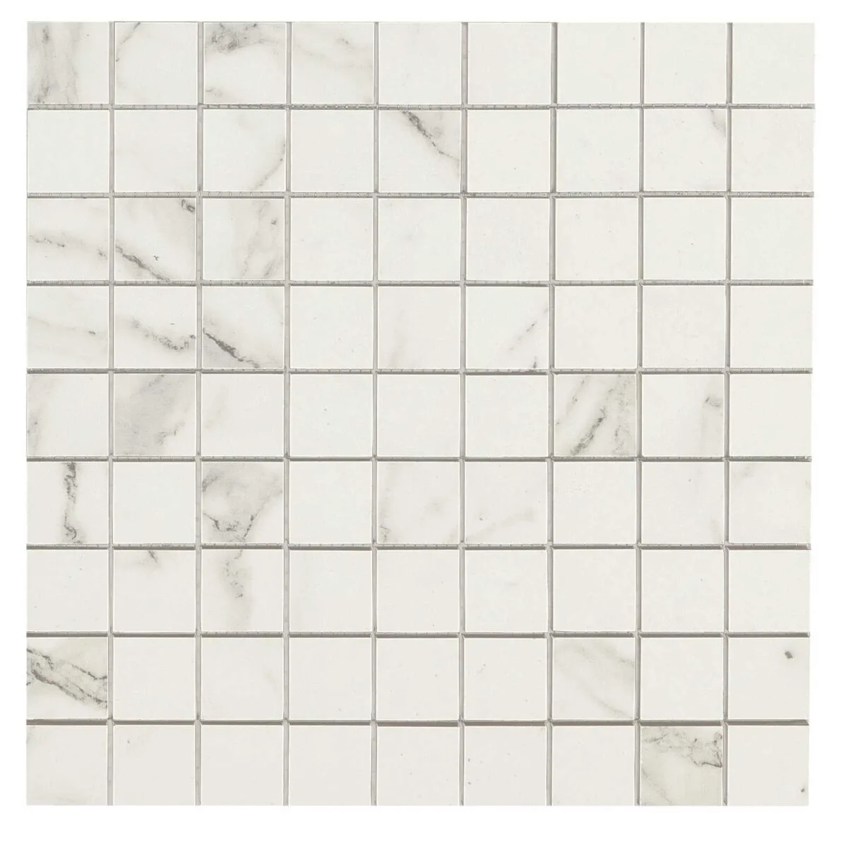 Mozaic alb, mat, Allmarble Statuario, 30×30 cm, Marazzi, MMPZ