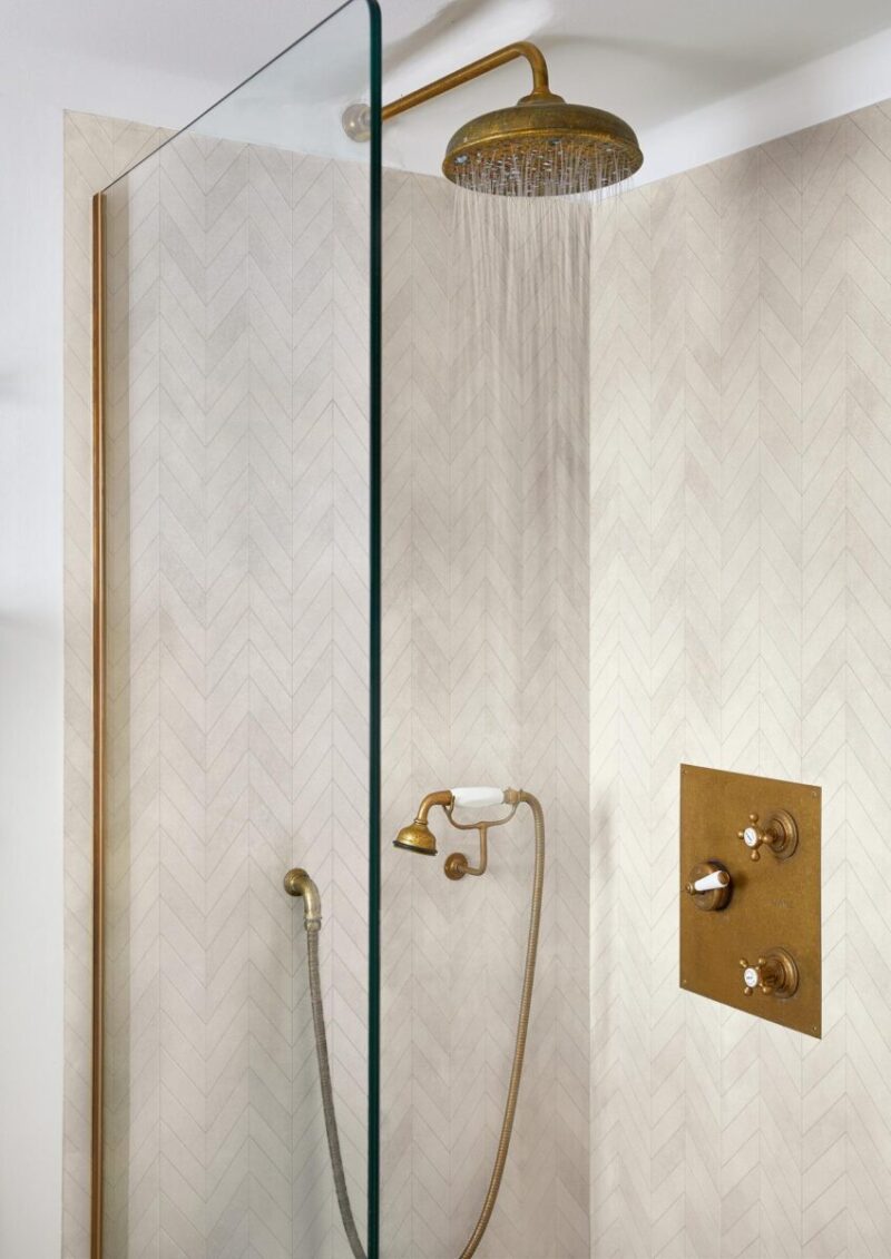 Mozaic Gri Mat Marazzi Alchimia Greige Spina 30X37 cm M3SA - imagine 3
