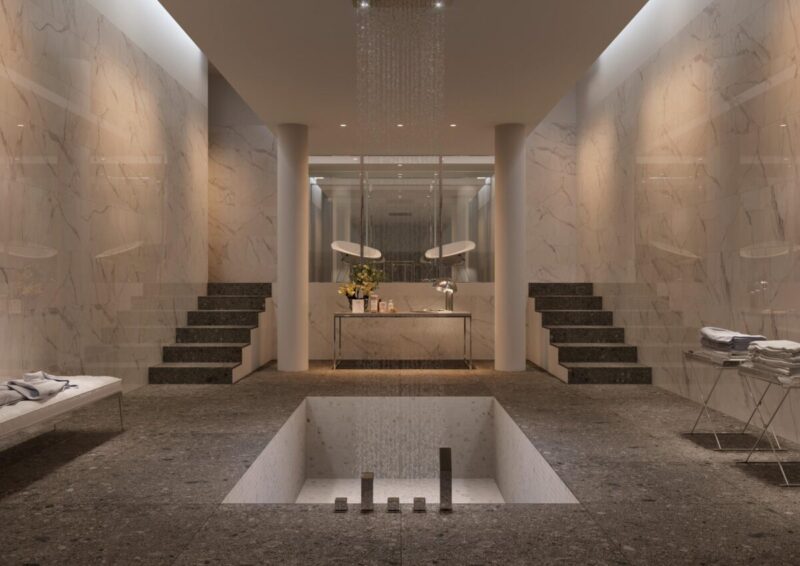 Mozaic Maro Mat Marazzi Allmarble Travertino 30X30 cm MMQ2 - imagine 3