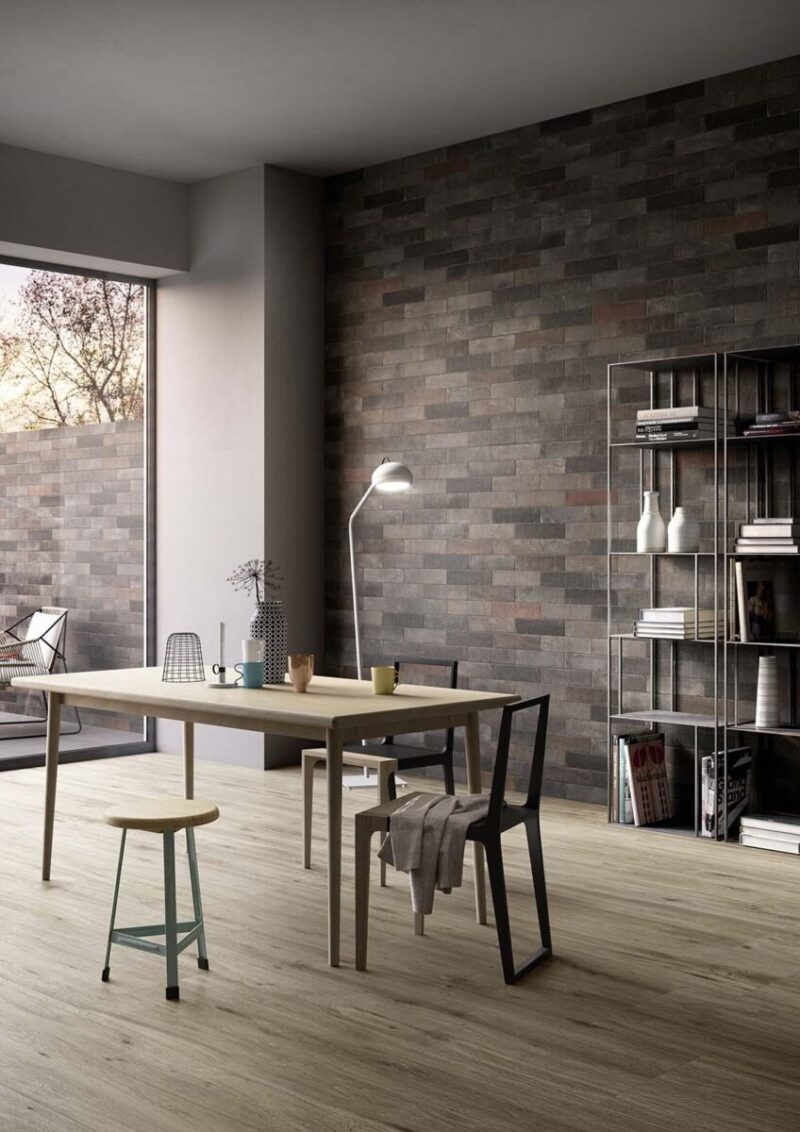 Mozaic Negru Mat Marazzi Terramix Nero 7x28 cm MMKW - imagine 3