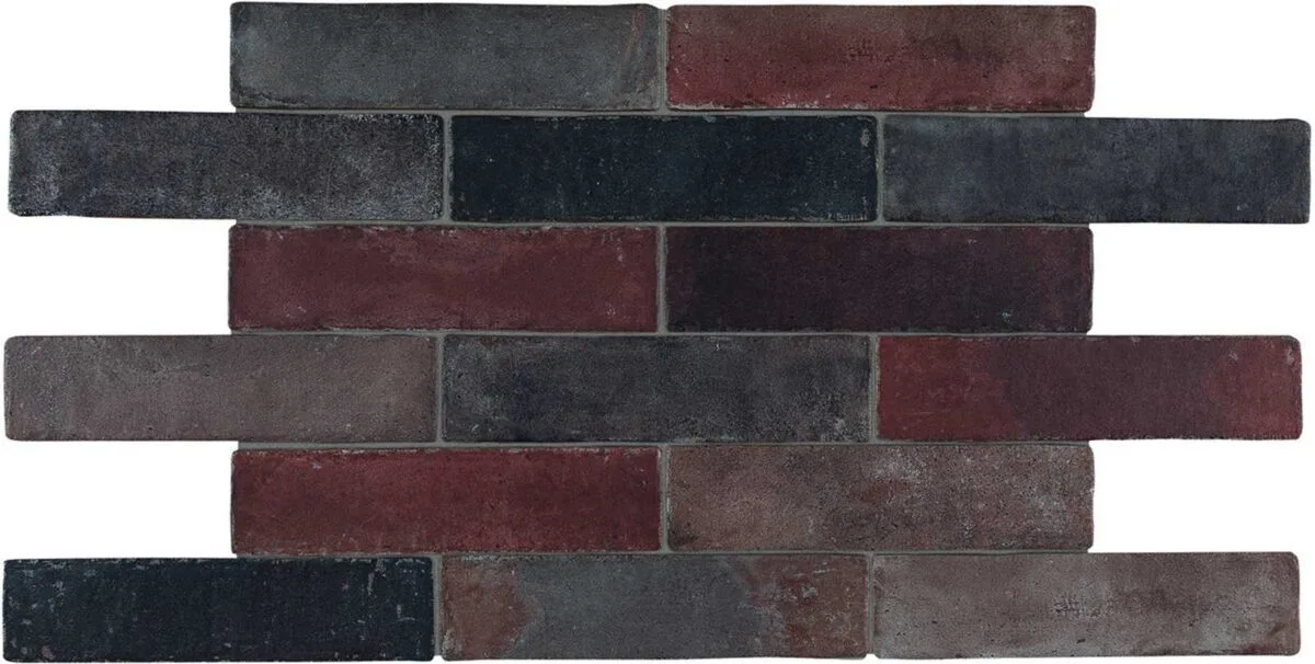 Mozaic Marazzi Terramix negru mat, 7×28 cm, MMKW