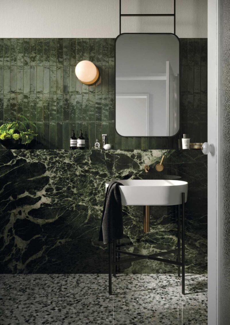 Placa ceramica Marazzi Lume Green 6X24 cm M6RQ - imagine 3