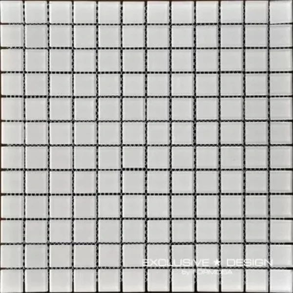 Mozaic sticla alb, lucios, 300x300x4 mm, A-MGL04-XX-013, Midas