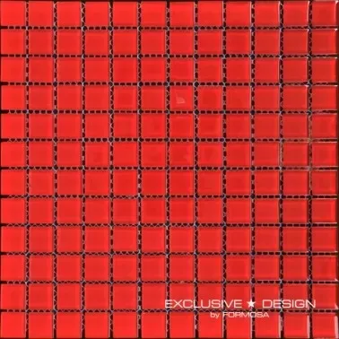 Mozaic sticla rosu, baie si bucatarie, 300x300x4 mm, A-MGL04-XX-015 Midas