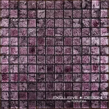 Mozaic sticla violet, Midas A-MGL08-XX-023, 300x300x8 mm