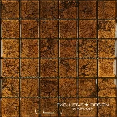 Mozaic sticla maro chihlimbar, placare pereti, interior, Midas, 300x300x8mm