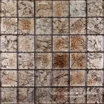 Mozaic sticla, decor, maro bronz, textura, Midas, 30x30 cm A-MGL08-XX-025 Midas