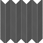 Mozaic sticla negru, model chevron, Midas Exclusive Design 4 mm A-MGL04-XX-022