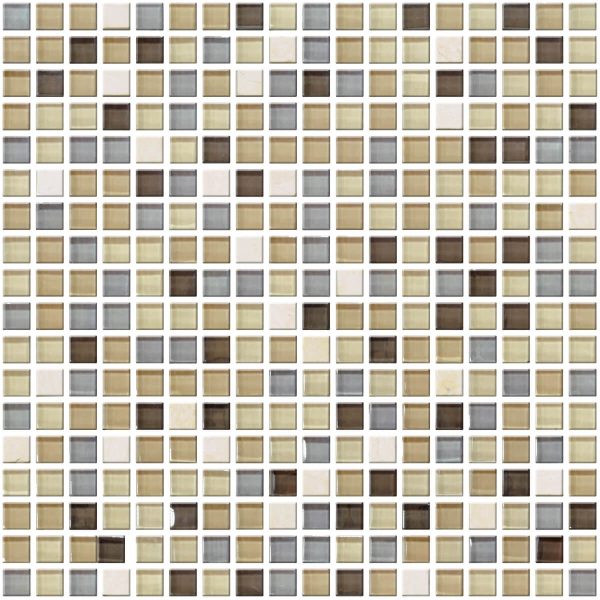 Mozaic sticla and piatra bej 300x300x8 mm A-MMX08-XX-004 Midas