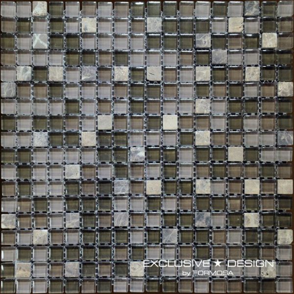 Mozaic sticla and piatra gri 300x300x8 mm A-MMX08-XX-006 Midas