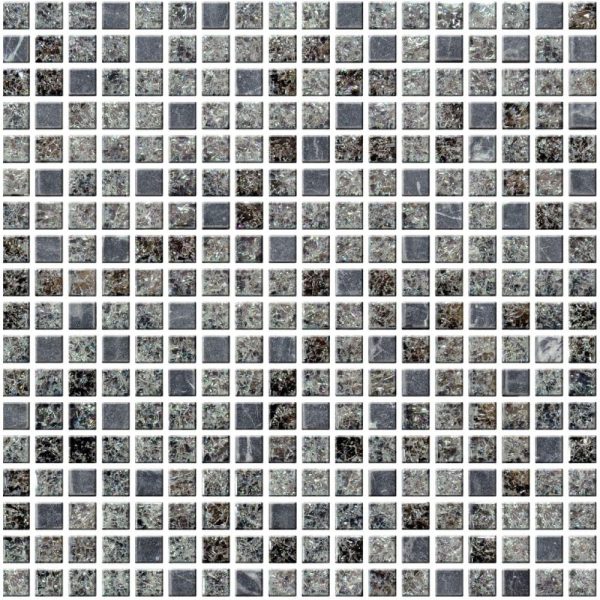 Mozaic sticla and piatra gri 300x300x8 mm A-MMX08-XX-011 Midas