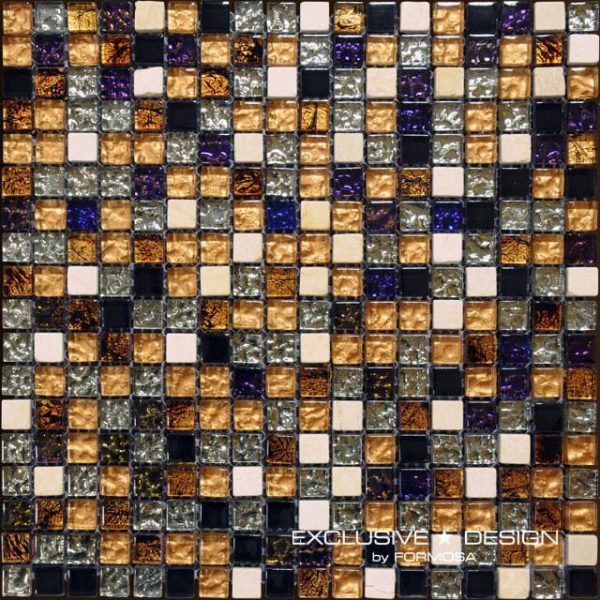 Mozaic sticla, piatra, multicolor, lux, 300x300x8 mm A-MMX08-XX-002 Midas