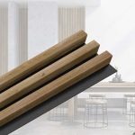 Panou riflaj decorativ Linea Slim 3 stejar negru Stegu  3x15x265 cm
