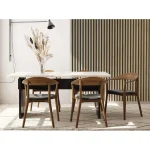 Panou riflaj decorativ Linea Slim 3 stejar negru Stegu  3x15x265 cm