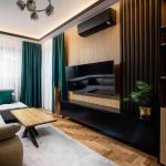 Panou riflaj decorativ Linea Slim 3 stejar negru Stegu  3x15x265 cm