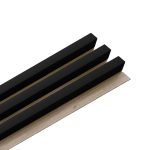 Panou riflaj decorativ Linea Slim 3 stejar negru Stegu  3x15x265 cm
