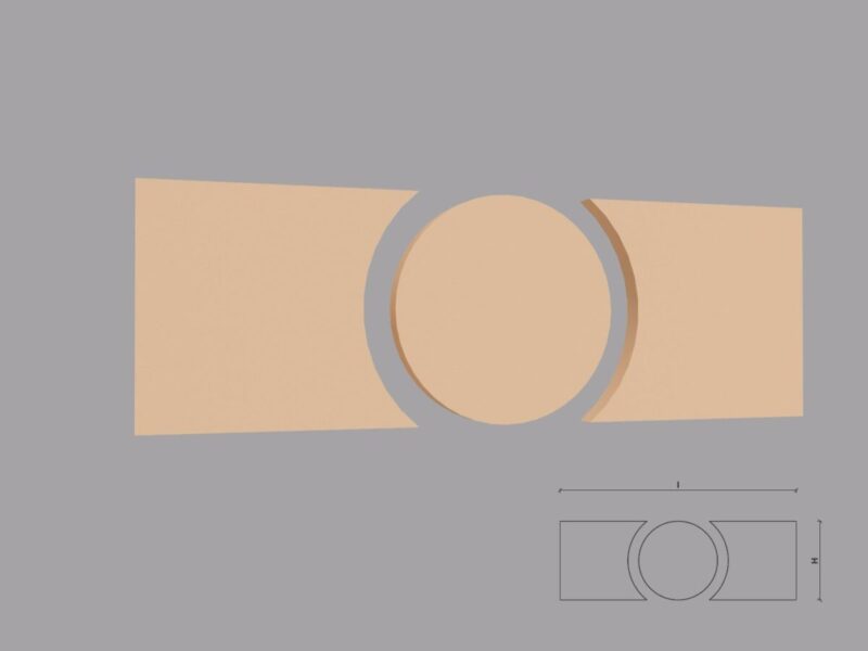 Ornament fatada FPADE01 1200x400x40 mm - imagine 2