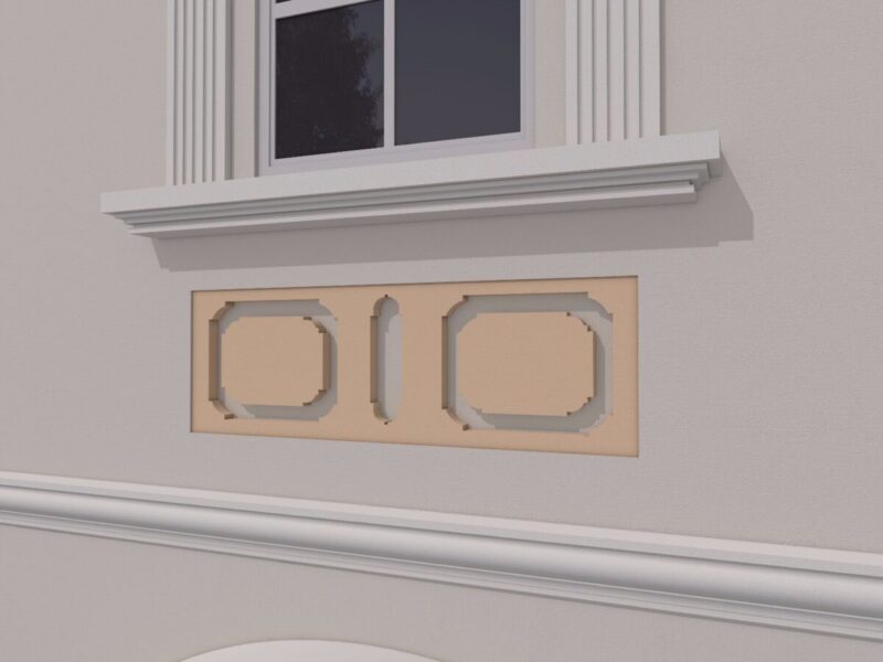Ornament fatada FPADE02 1200x400x40 mm - imagine 4