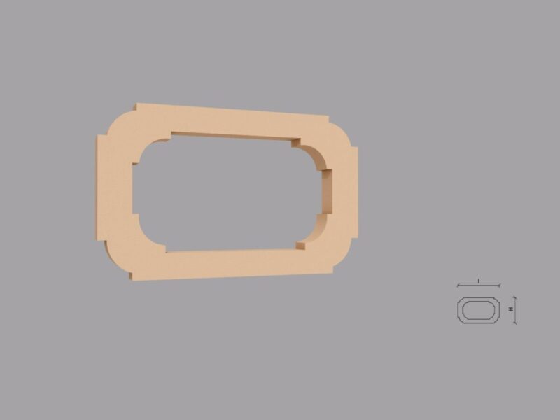 Ornament fatada FPADE03 500x320x40 mm - imagine 2