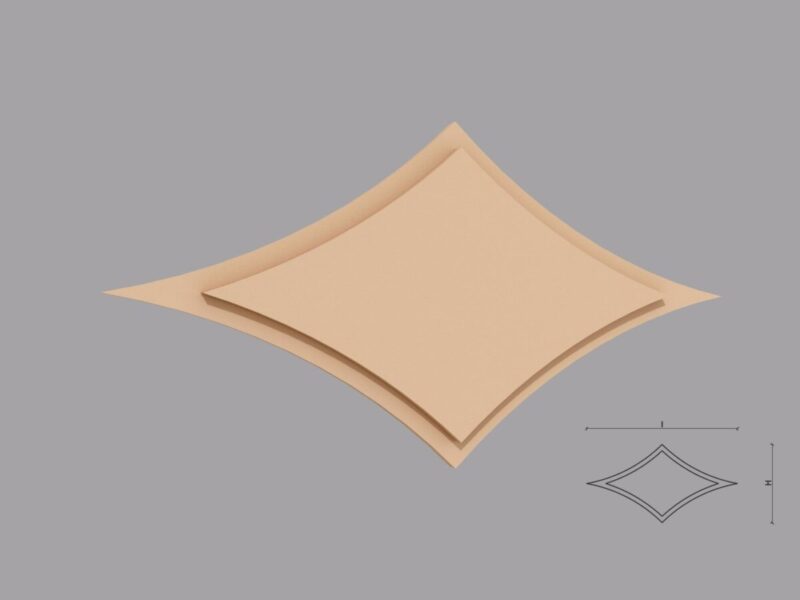 Ornament fatada FPADE04 1000x500x40 mm - imagine 2