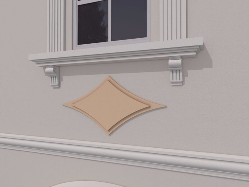 Ornament fatada FPADE04 1000x500x40 mm - imagine 4